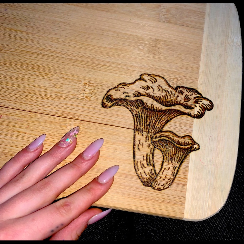 Wood burned cutting board